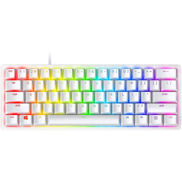Herná klávesnica Razer Huntsman Mini Mercury edition (Clicky Purple Switch) US, rozbalený, záruka 24 mesiacov Herná klávesnica Razer Huntsman Mini Mercury edition (Clicky Purple Switch) US, rozbalený, záruka 24 mesiacov