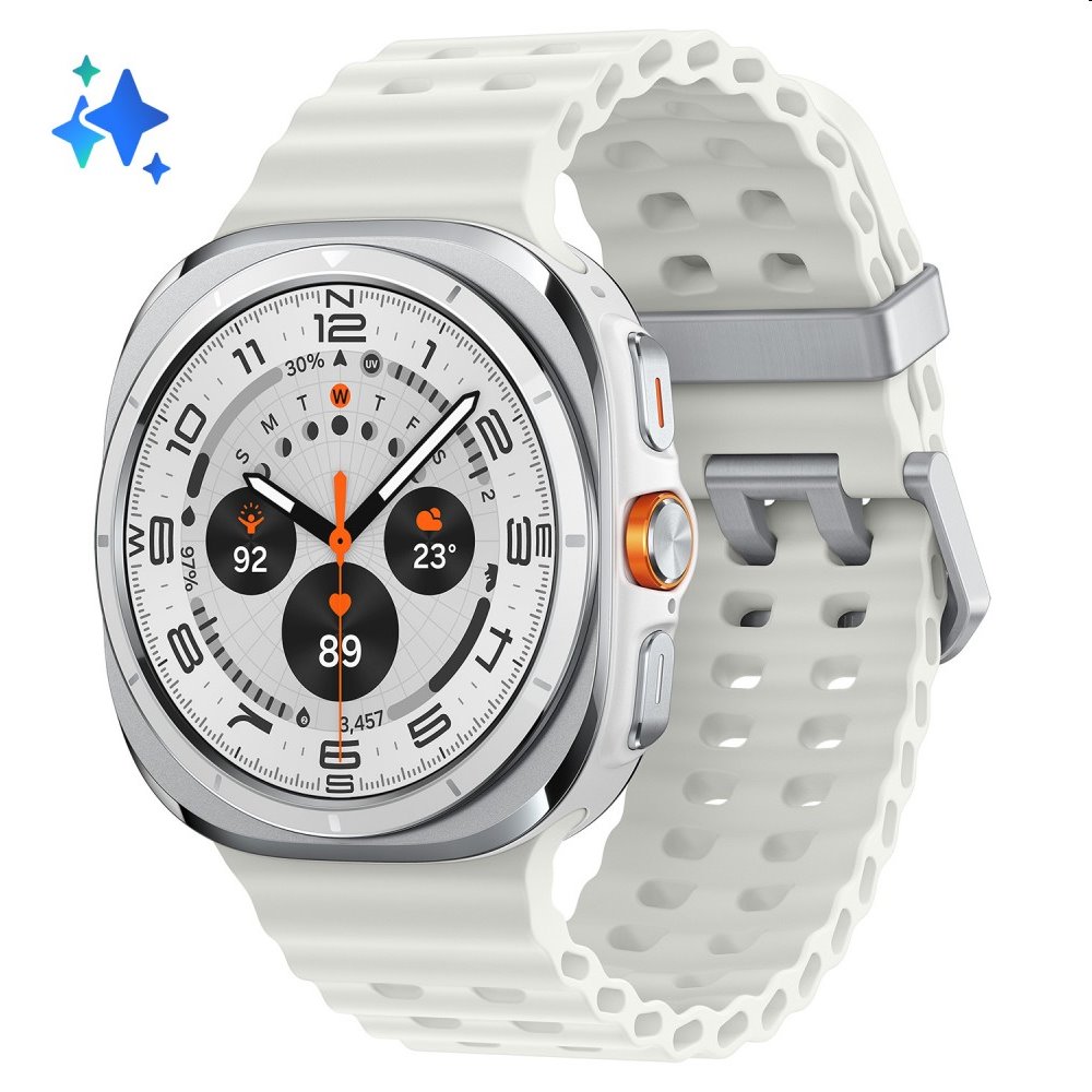 Samsung Galaxy Watch Ultra, Titanium White, Trieda A – použité, záruka 12 mesiacov