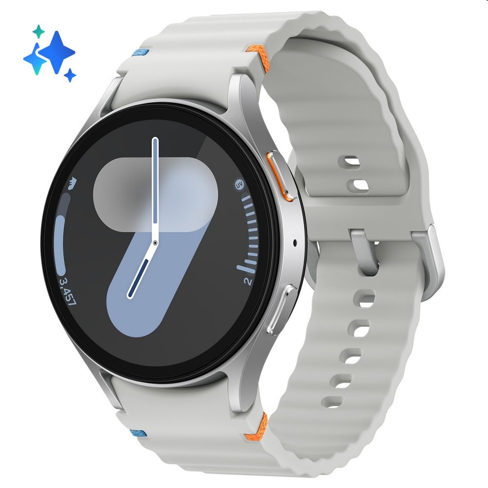 Samsung Galaxy Watch7 44mm, silver, Trieda A – použité, záruka 12 mesiacov