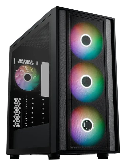 COOLER MASTER case MasterBox 600, ATX, Mid Tower, black MB600-KGNN-S00