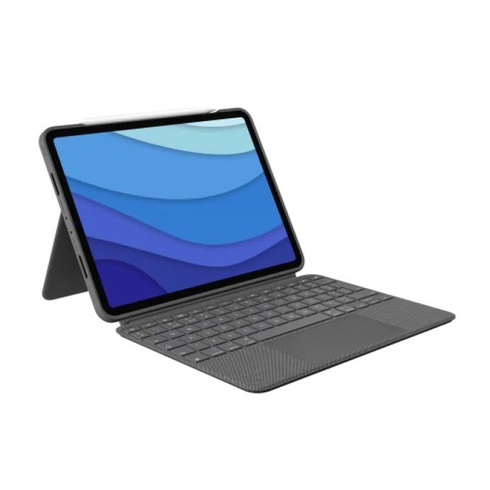 Logitech COMBO TOUCH pre iPad Pro 11" (1., 2., 3. a 4.gen.) - šedá - UK 920-010148