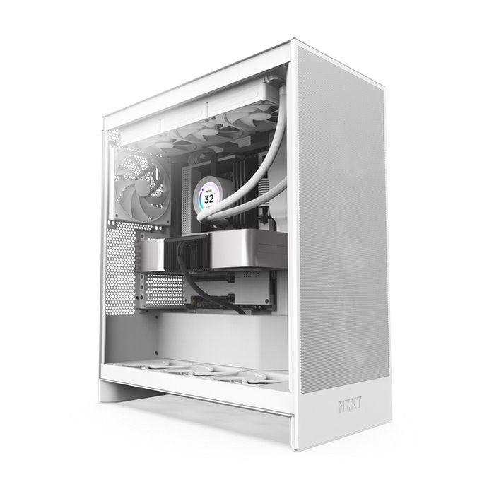 NZXT case H7 Flow, ATX, Mid Tower, white