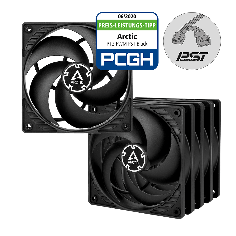 Arctic ventilátor P12 PWM PST 5ks výhodne balenie ACFAN00137A