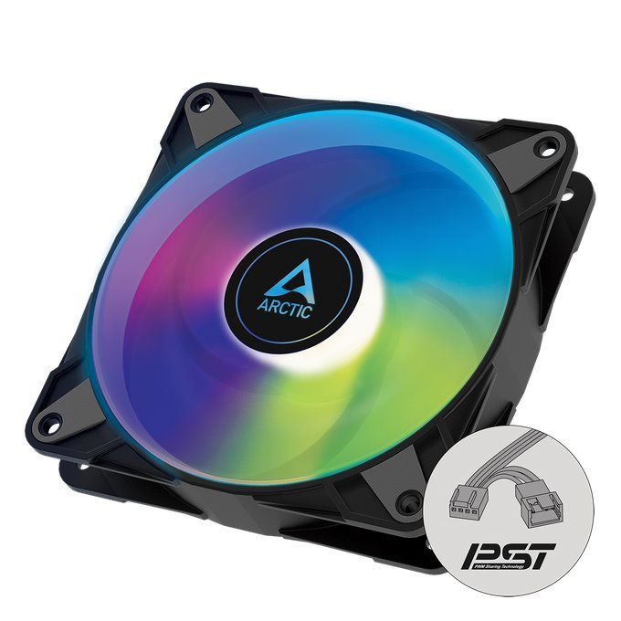 Arctic ventilátor P12 PWM PST A-RGB black ACFAN00231A