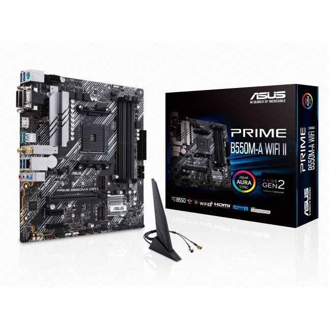 ASUS PRIME B550M-A WIFI II, AM4, 4xDDR4, mATX 90MB19X0-M0EAY0