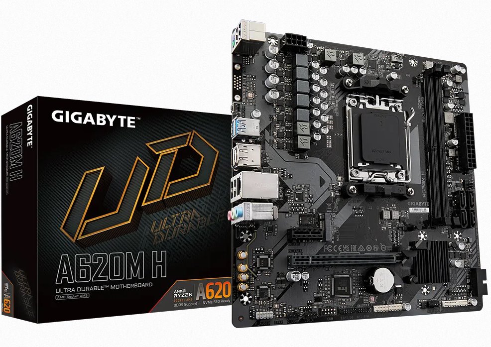 Gigabyte A620M H, AMD A620, AM5, 2xDDR5, mATX A620M H