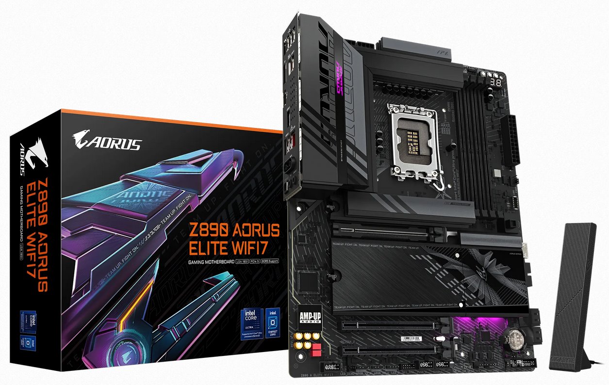 Gigabyte AORUS Z890 ELITE WIFI7, Intel Z890, LGA1851, 4xDDR5, ATX Z890 A ELITE WIFI7