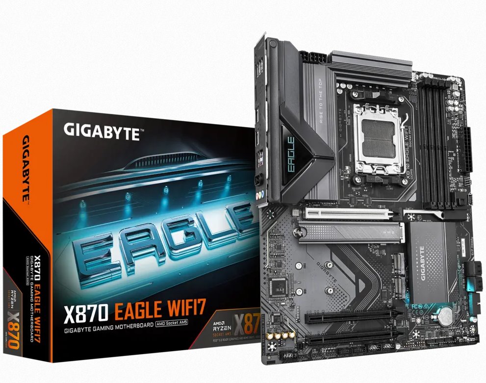 Gigabyte X870 EAGLE WIFI7, AMD X870, AM5, 4xDDR5, ATX X870 EAGLE WIFI7