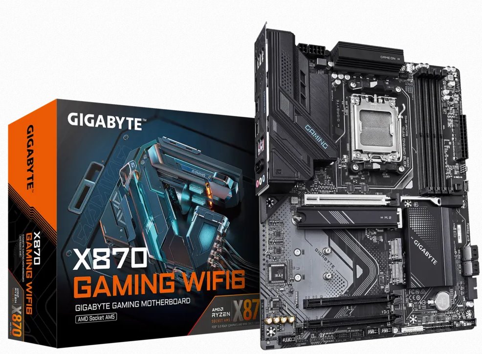 Gigabyte X870 GAMING WIFI6, AMD X870, AM5, 4xDDR5, ATX X870 GAMING WIFI6
