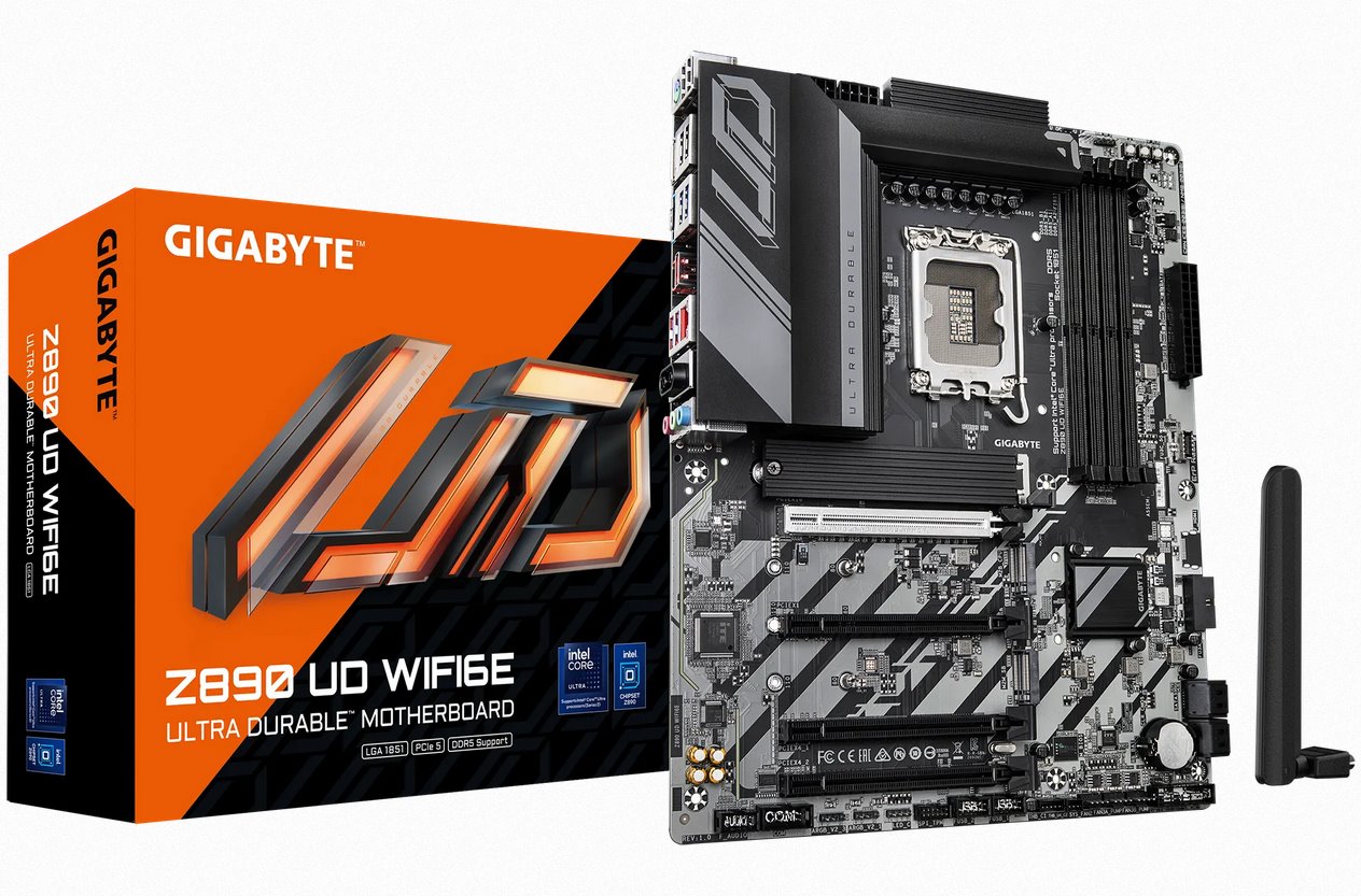 Gigabyte Z890 UD WIFI6E, Intel Z890, LGA1851, 4xDDR5, ATX Z890 UD WIFI6E