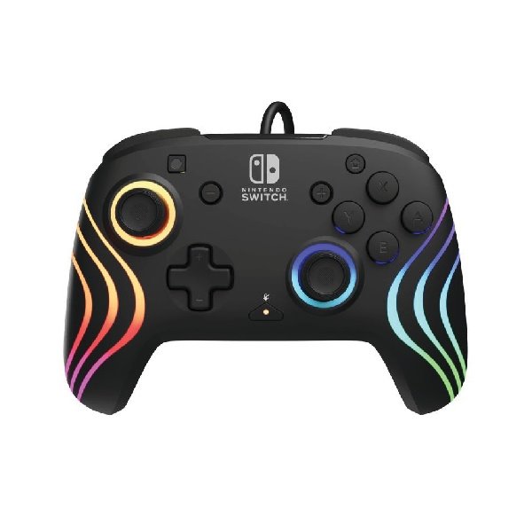 PDP Wired Controller Afterglow Wave for Nintendo Switch, black 500-237-BK