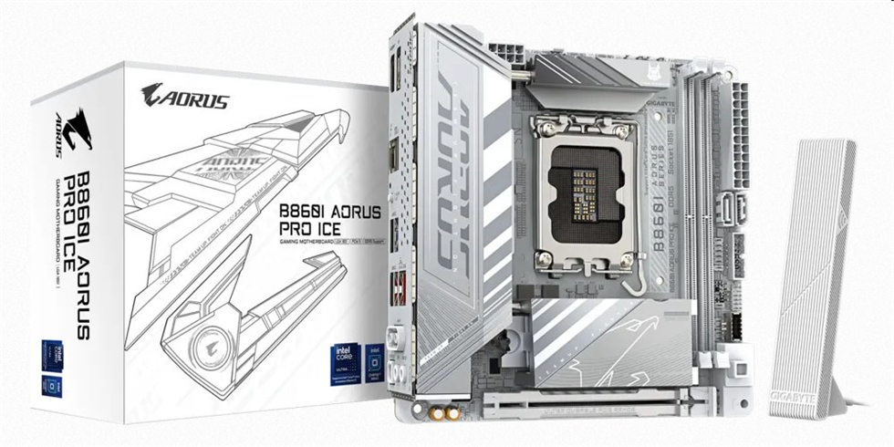 Gigabyte AORUS B860I PRO ICE, Intel B860, LGA1851, 2xDDR5, mini-ITX B860I AORUS PRO ICE