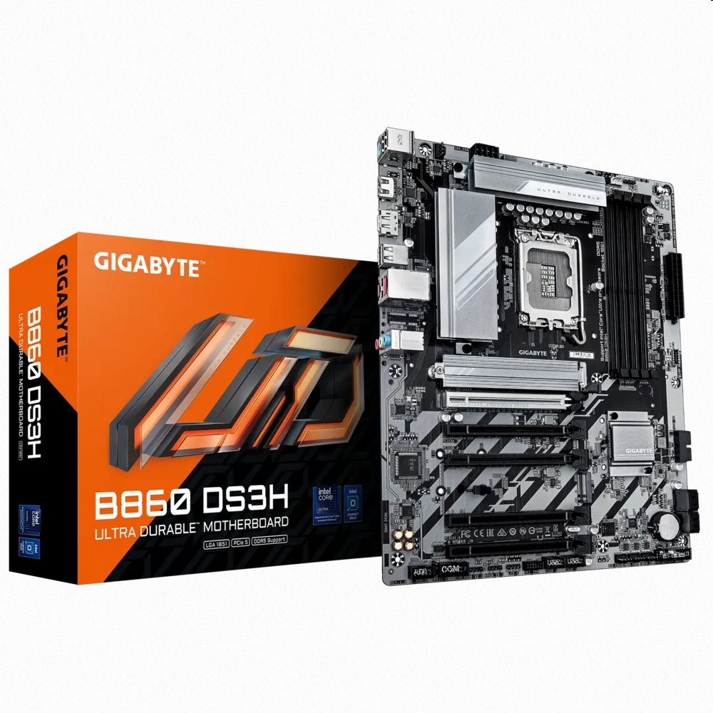 Gigabyte B860 DS3H, Intel B860, LGA1851, 4xDDR5, ATX B860 DS3H