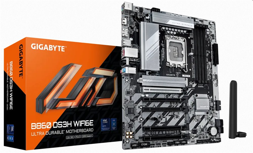 Gigabyte B860 DS3H WIFI6E, Intel B860, LGA1851, 4xDDR5, ATX B860 DS3H WIFI6E