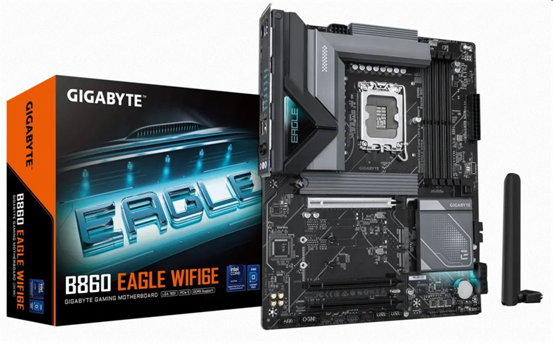 Gigabyte B860 EAGLE WIFI6E, Intel B860, LGA1851, 4xDDR5, ATX B860 EAGLE WIFI6E