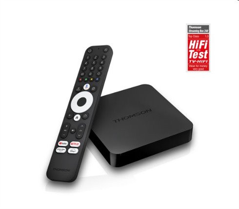 Thomson Streaming Box 240 - 4K UHD, Google Cast, Hej Google