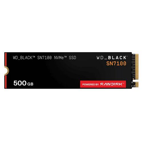 WD BLACK SN7100 500GB M.2 NVMe Gen4 SSD POWERED BY SANDISK WDS500G4X0E