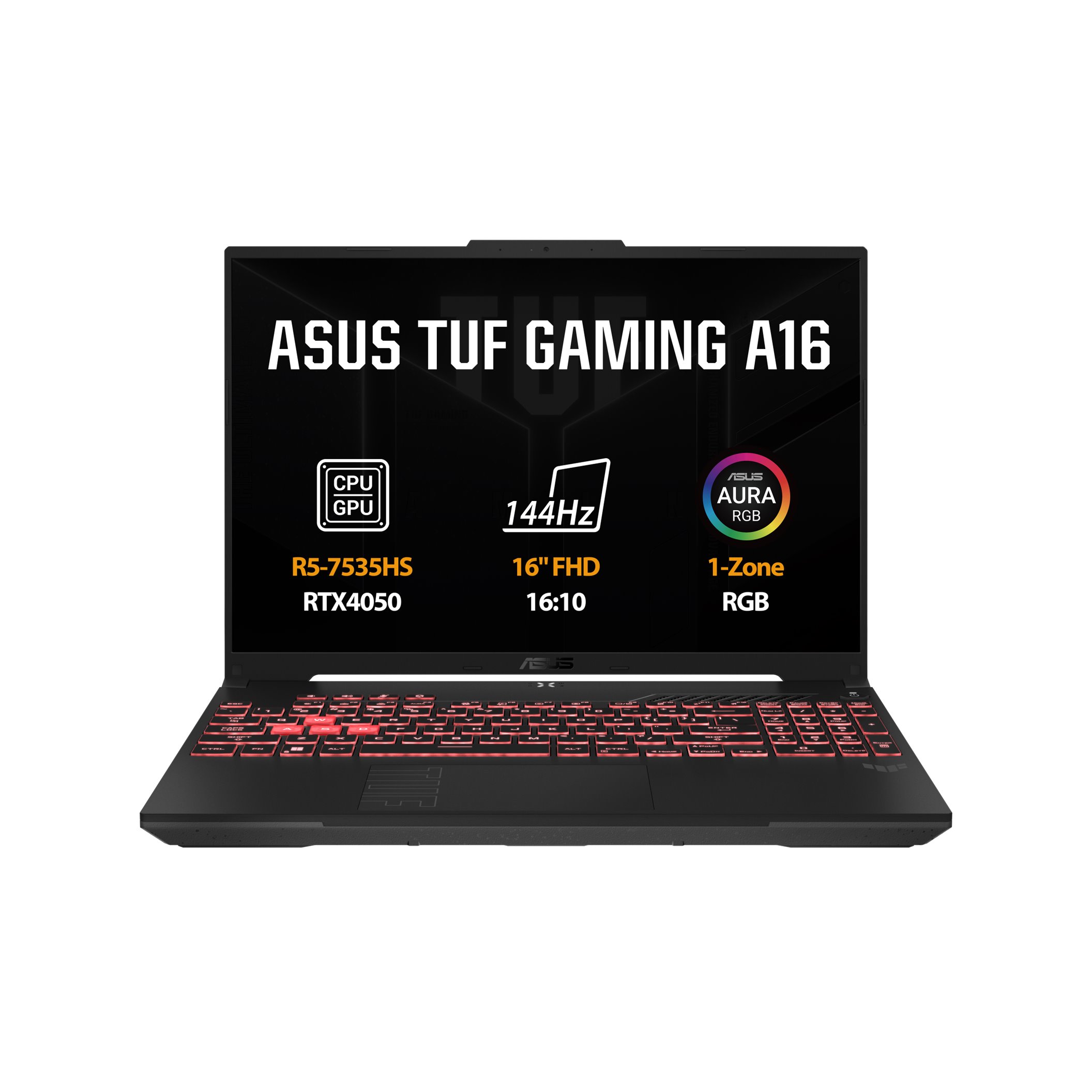 ASUS TUF Gaming A16R5-7535HS16GB512 GB SSDRTX405016" FHDWin11HomeMecha Gray FA607NU-RL051W