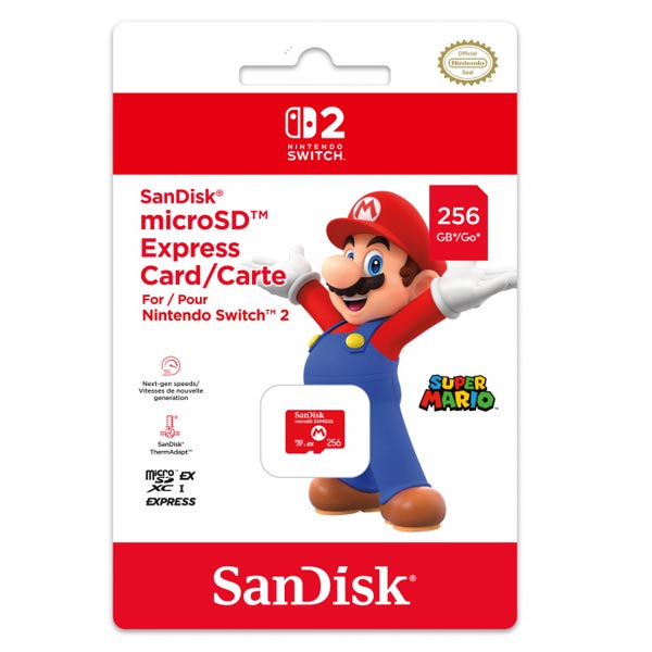 SanDisk Nintendo Switch 2 microSD Express 256 GB SanDisk Nintendo Switch 2 microSD Express 256 GB