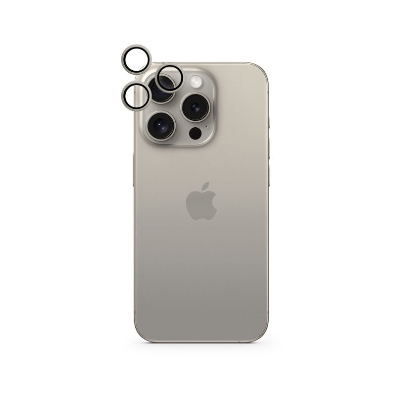Epico Aluminium Lens Protector for Apple iPhone 15 Pro 15 Pro Max - prirodny titan 81312152000001