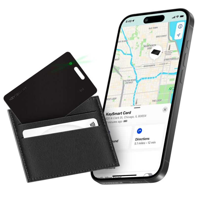 KeySmart SmartCard s Apple Find My - čierna KS500-BLK