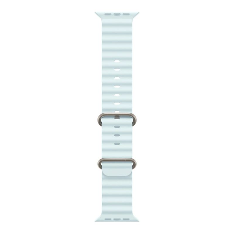 Apple Watch 49mm Ice Blue Ocean Band - Natural Titanium Finish MXTF3ZMA
