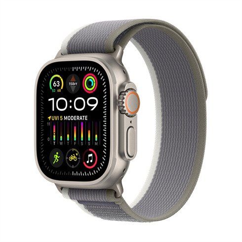 Apple Watch Ultra 2 GPS + Cellular, 49mm Titanium Case with GreenGrey Trail Loop DEMO *Vystavený* 3M580ZA
