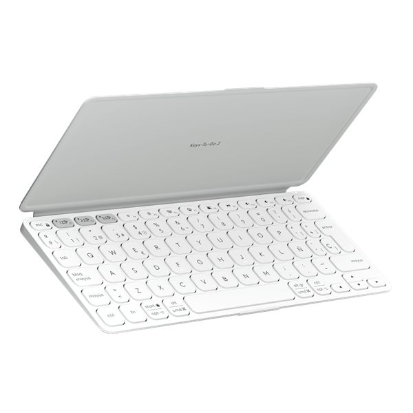 Logitech Keys-To-Go 2 - prenosná Bluetooth klávesnica, US - bledošedá 920-012985