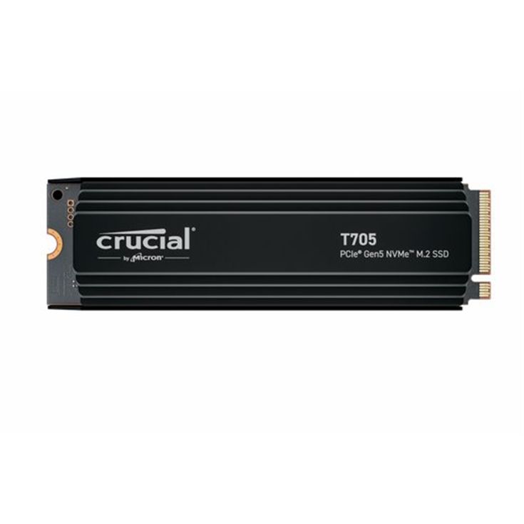 Crucial SSD T705 4TB M.2 NVMe Gen5 HeatSink 1410012600 MBps CT4000T705SSD5