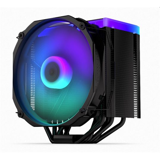 ENDORFY chladič CPU Fortis 5 Black ARGB 140mm fan 6 heatpipes PWM nanoreset controller pre Intel a AMD EY3A014