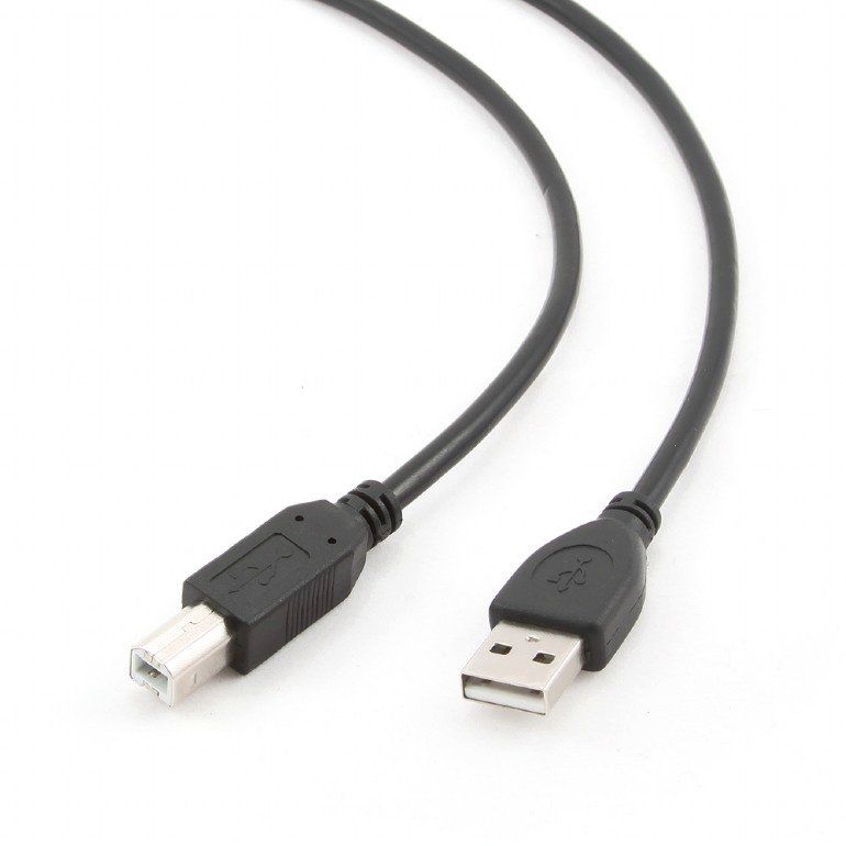 Kábel CABLEXPERT USB A-B 4,5m 2.0 HQ Black, pozlátené kontakty CCP-USB2-AMBM-15