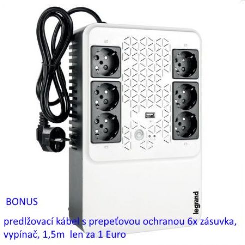 LEGRAND UPS KEOR MP 600VA 360W FR USB 310083