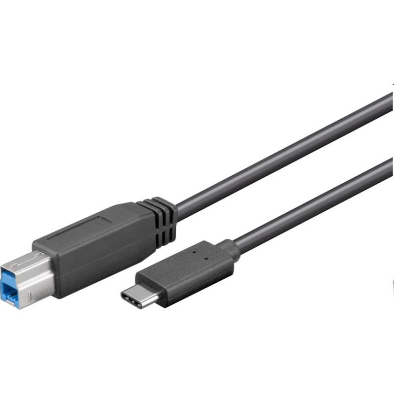 PremiumCord Kabel USB 3.2 konektor Cmale - USB 3.0 konektor Bmale, 1m ku31ce1bk