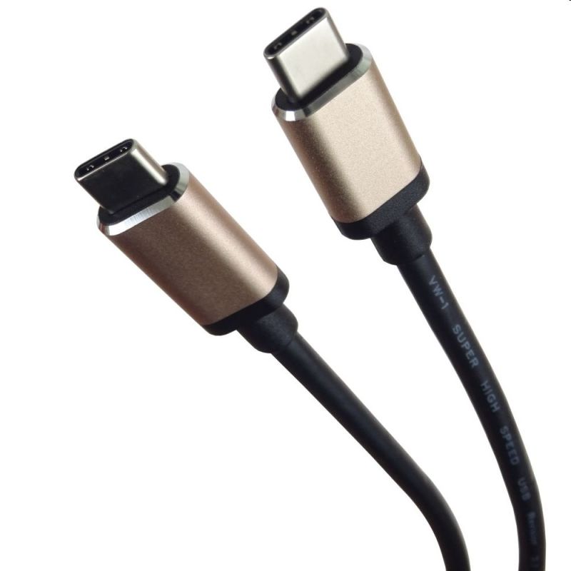 PremiumCord Kabel USB 3.2 konektor Cmale - USB 3.2 Cmale, 0,5m, hliníkové koenktory ku31cc05al