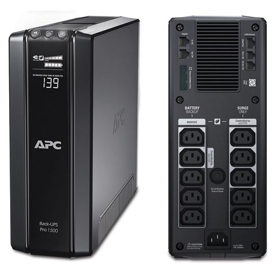 APC Back-UPS Pro 1500VA865W Power saving, LCD displej BR1500GI