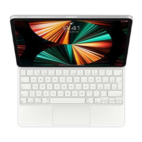 Apple Magic Keyboard pre iPad Pro 12.9" (3. - 6. generácie) a iPad Air 13" (M3,M2) - Slovenská - Biela MJQL3SLA
