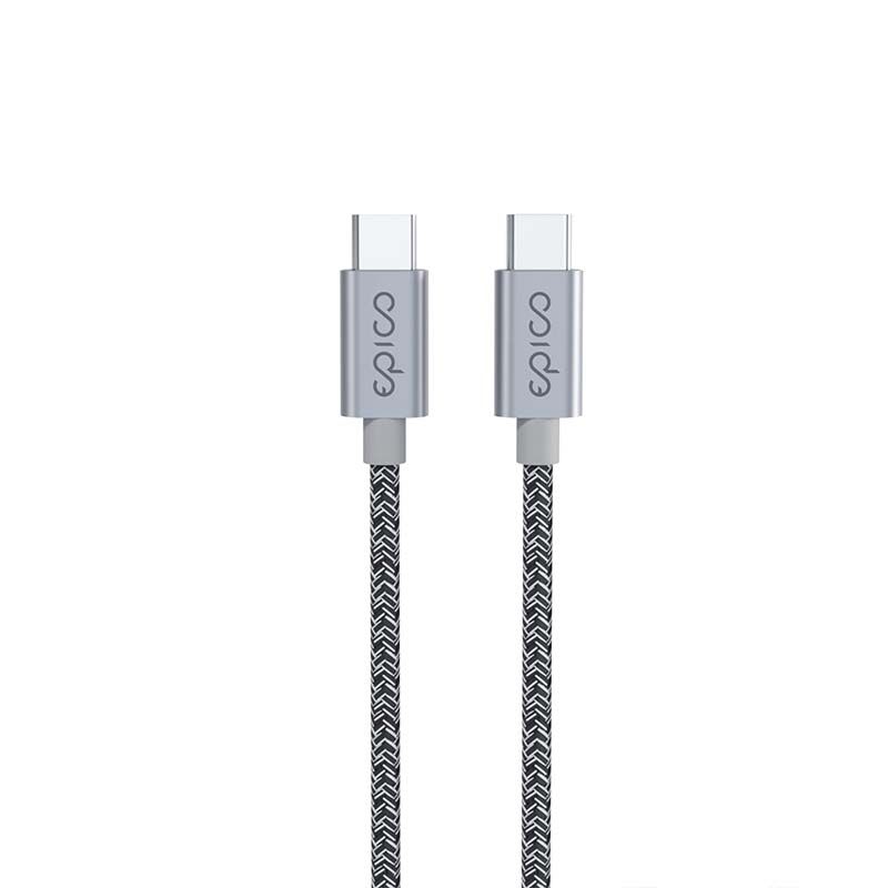 EPICO Opletený Kábel USB-C na USB-C 1.2M - Vesmirne šedá 9915141300018