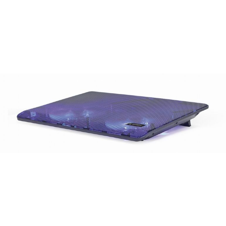 Podstavec pod notebook GEMBIRD NBS-2F15-05, pre notebooky do 15,6", LED, čierny NBS-2F15-05
