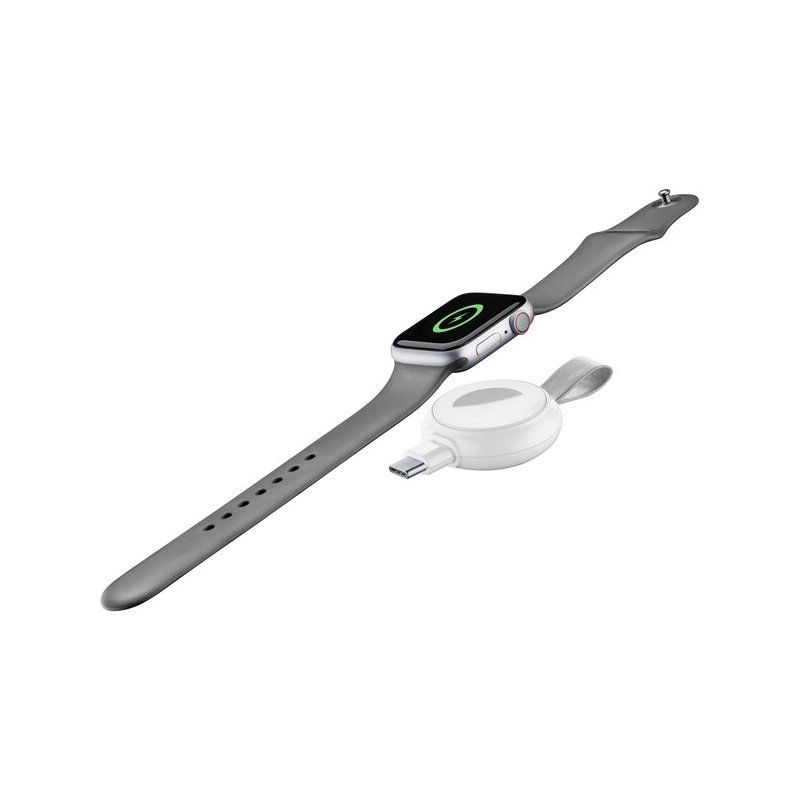 Cellularline Power Pill cestovná nabíjačka pre Apple Watch, s USB adaptérom, biela