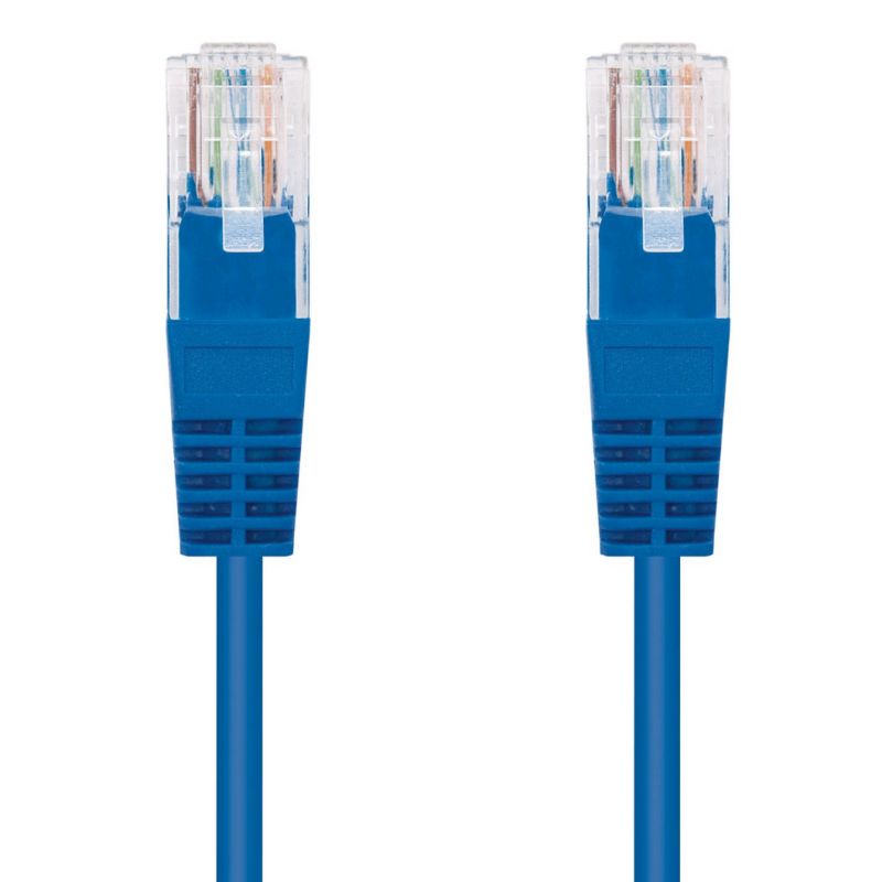 Kábel C-TECH patchcord Cat5e, UTP, modrý, 1m CB-PP5-1B
