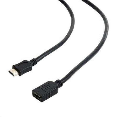 Kábel CABLEXPERT HDMI-HDMI 1,8m, 1.4, MF tienený, pozlátené kontakty, predlžovací, čierny CC-HDMI4X-6