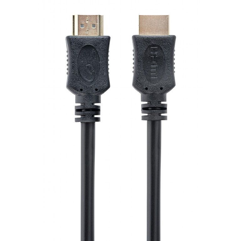 Kábel CABLEXPERT HDMI-HDMI 1m, 1.4, MM tienený, pozlátené kontakty, CCS, ethernet, čierny CC-HDMI4L-1M