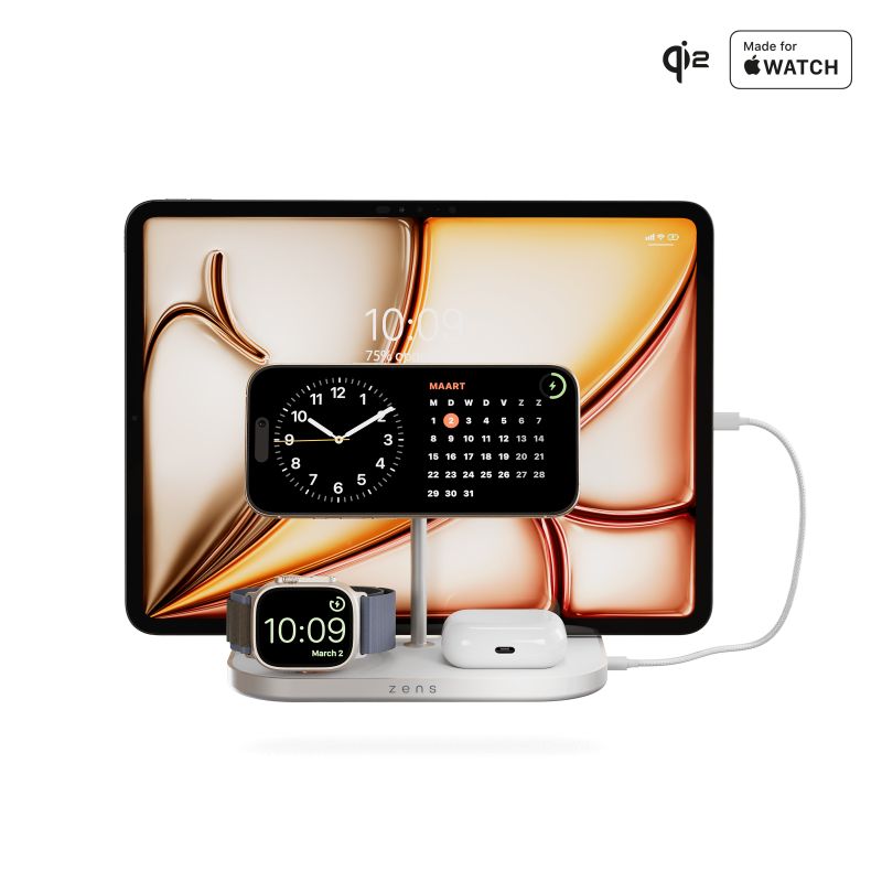 ZENS 4-1 Wireless Charger 60W USB C output