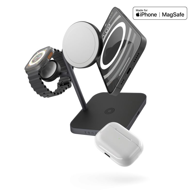 ZENS 4-in-1 MagSafe + Watch Wireless Charging Station
