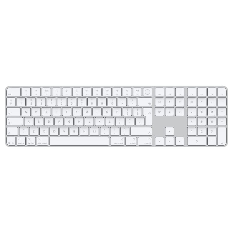 Apple Magic Keyboard s Touch ID a Numerickou klávesnicou - INT English - biele klávesy MXK73ZA