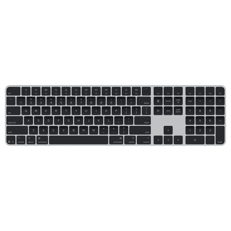 Apple Magic Keyboard s Touch ID a Numerickou klávesnicou - US English - čierne klávesy (USB-C) MXK83LBA