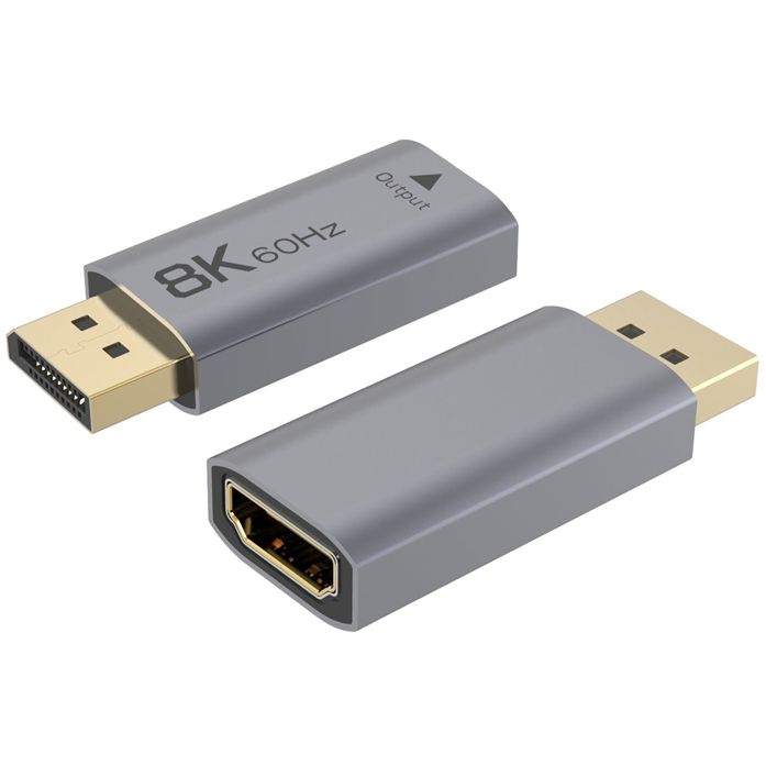 PremiumCord adaptér DisplayPort - HDMI, 8K@60Hz, 4K@ 144Hz MaleFemale, pozlátené konektory kportad30