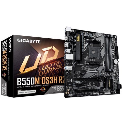 Gigabyte B550M DS3H R2, AMD B550, AM4, 4xDDR4, mATX B550M DS3H R2
