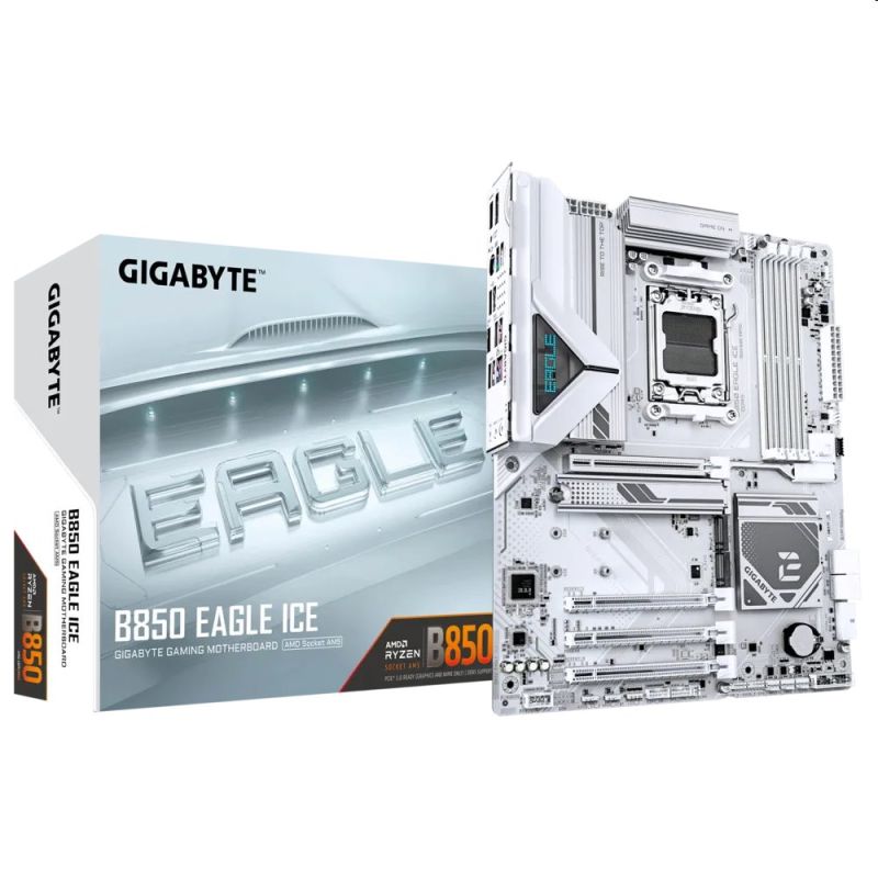 Gigabyte B850 EAGLE ICE, AMD B850, AM5, 4xDDR5, ATX B850 EAGLE ICE