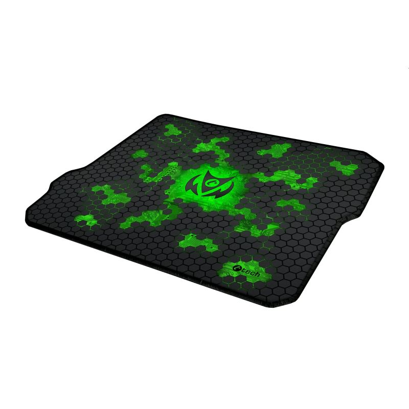 Herná podložka pod myš C-TECH ANTHEA CYBER GREEN, pre gaming, 320x270x4mm, obšité okraje GMP-01C-G